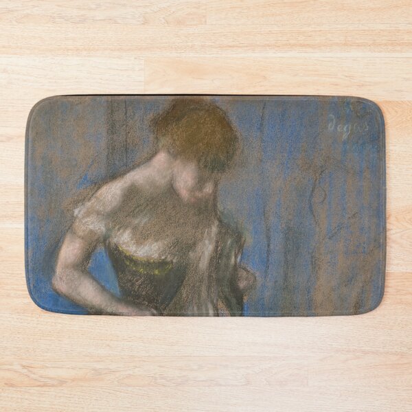 Item preview, Woman Lacing Her Corset in Pastel designed and sold by artofuniverse.