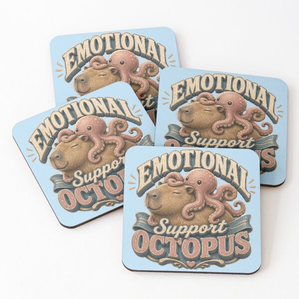 Item preview, Emotional Support Octopus with Capybara designed and sold by Weirdwildco69.