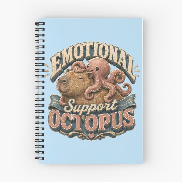 Item preview, Emotional Support Octopus with Capybara designed and sold by Weirdwildco69.