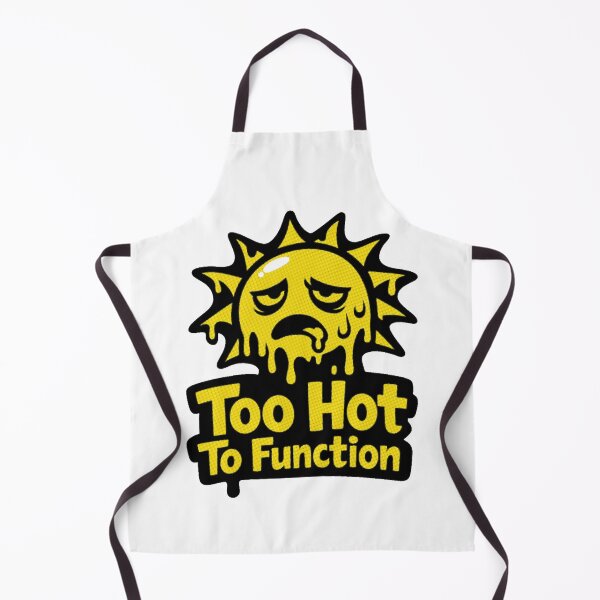 Item preview, Retro Vintage Pixel Sun Summer Heat Design Too Hot To Function designed and sold by Artycom.
