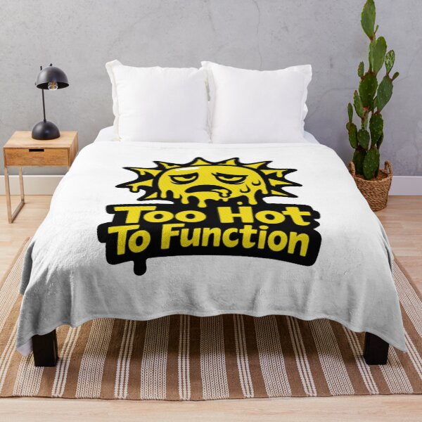 Item preview, Retro Vintage Pixel Sun Summer Heat Design Too Hot To Function designed and sold by Artycom.