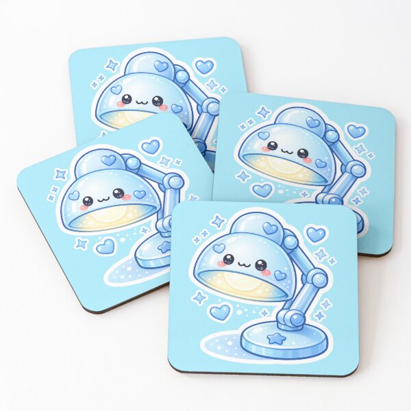 Item preview, Cute Blue Desk Lamp Sticker designed and sold by Christiana-Art.