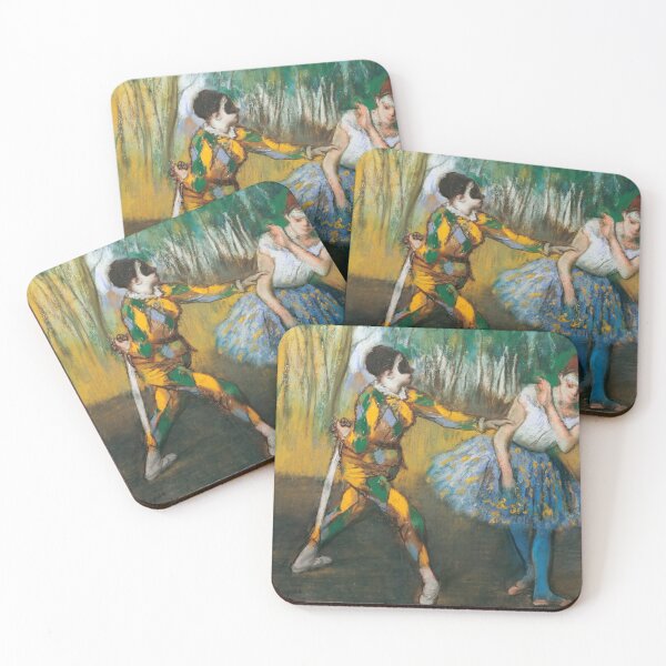 Item preview, Harlequin and Ballet Dancer on Stage designed and sold by artofuniverse.