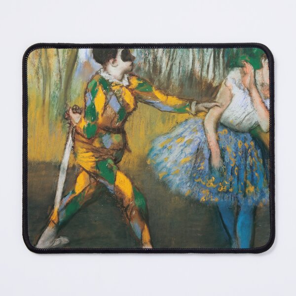 Item preview, Harlequin and Ballet Dancer on Stage designed and sold by artofuniverse.