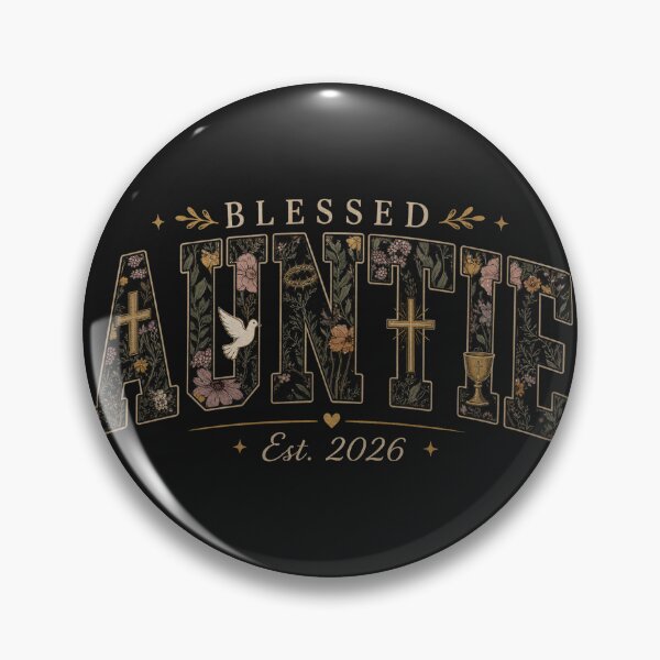 Item preview, Favored Auntie Est 2026 Botanical Christian designed and sold by Tsugraf Designs.