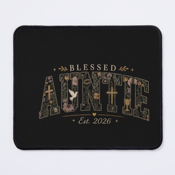 Item preview, Favored Auntie Est 2026 Botanical Christian designed and sold by Tsugraf Designs.