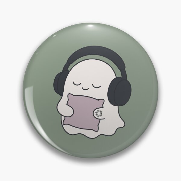 Item preview, Cute Ghost Holding A Pillow Minimalist Line Art designed and sold by suncorner28.