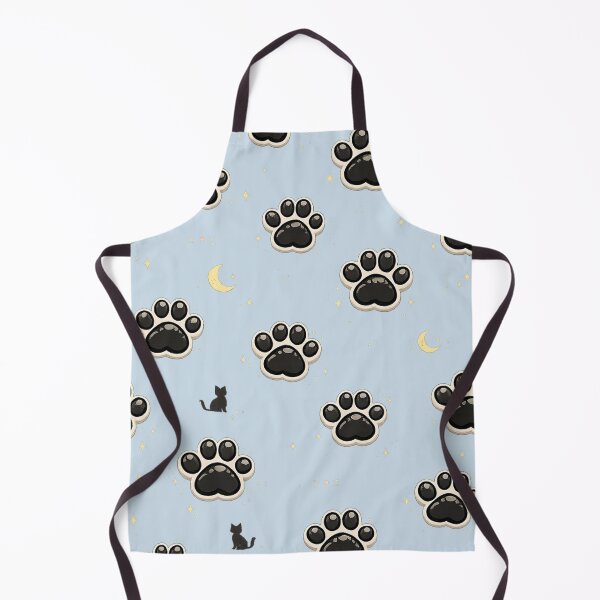 Item preview, Black Cat Paw Print Pattern |Cute Moon | Stars Cat Lover Blanket Design designed and sold by MimiSabu.
