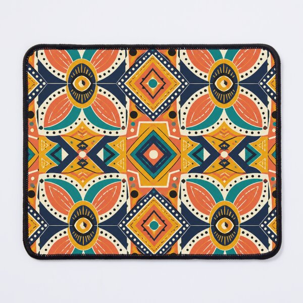 Item preview, Afro Retro Geometric Seamless Pattern designed and sold by vladvin.