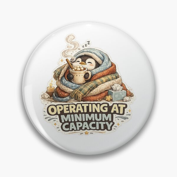 Item preview, Operating At Minimum Capacity Cute Penguin Winter Meme T-Shirt designed and sold by NarpLTD.