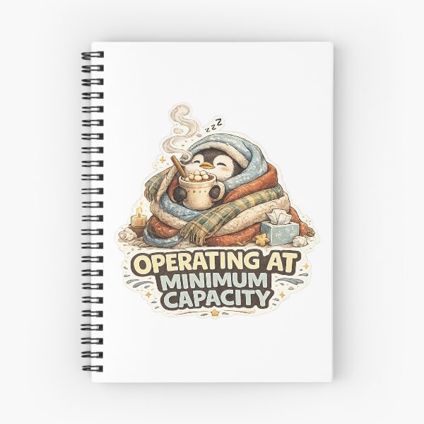 Item preview, Operating At Minimum Capacity Cute Penguin Winter Meme T-Shirt designed and sold by NarpLTD.