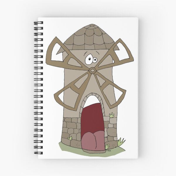 Item preview, Cute Funny Windmill Friend Cartoon | Retro Character Sticker designed and sold by MyxaART.