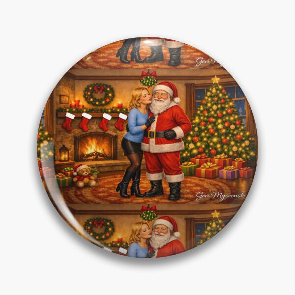 Item preview, I Saw Mommy Kissing Santa Claus under the mistletoe designed and sold by The Art Queen Of Michigan .
