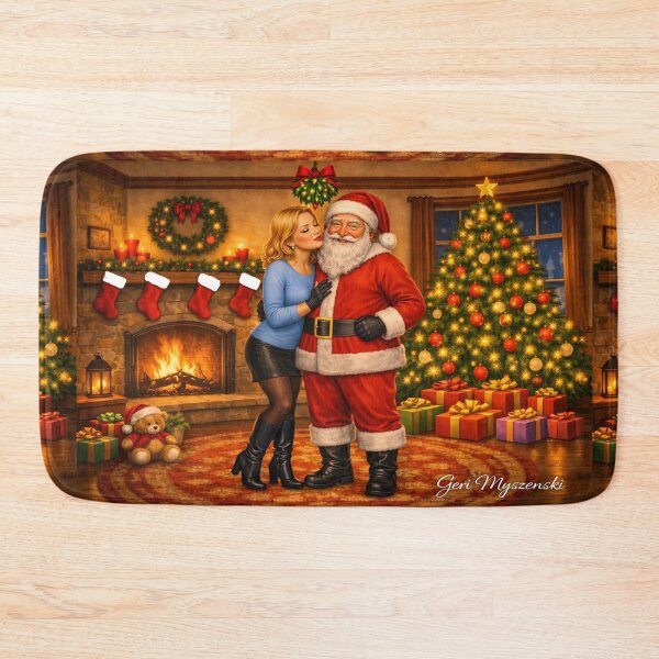 Item preview, I Saw Mommy Kissing Santa Claus under the mistletoe designed and sold by The Art Queen Of Michigan .