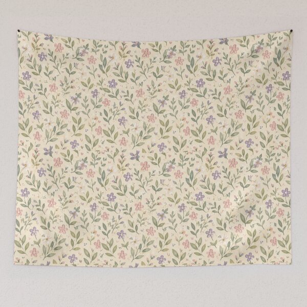 Item preview, Pastel Wildflower Pattern | Soft Botanical Floral Seamless Design designed and sold by Zenvy Studio.