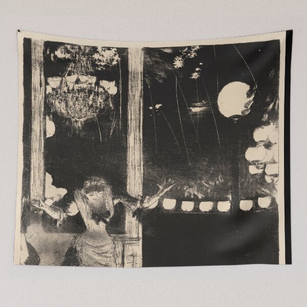 Item preview, Café Singer on Stage at Night designed and sold by artofuniverse.