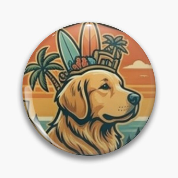 Item preview, Golden State of Mind - Golden Retriever California Surf Summer Design designed and sold by thoughtswear.