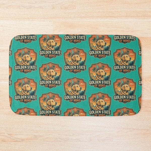 Item preview, Golden State of Mind - Golden Retriever California Surf Summer Design designed and sold by thoughtswear.