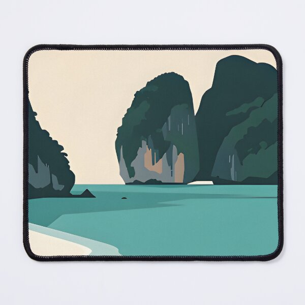 Item preview, National Park Poster Maya Bay Thailand  Travel Poster Tropical Beach Wall Art designed and sold by Spirit of Siam.