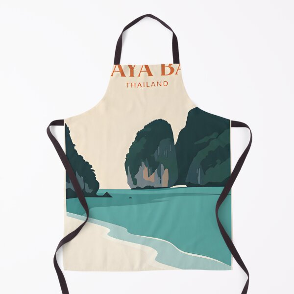Artikelvorschau, Nationalpark-Poster Maya Bay Thailand Reiseposter Tropische Strandwandkunst entworfen und verkauft von Spirit of Siam.