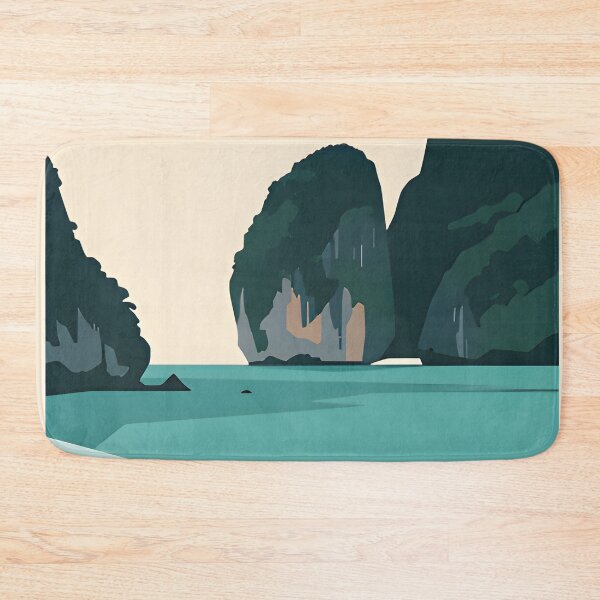 Item preview, National Park Poster Maya Bay Thailand  Travel Poster Tropical Beach Wall Art designed and sold by Spirit of Siam.