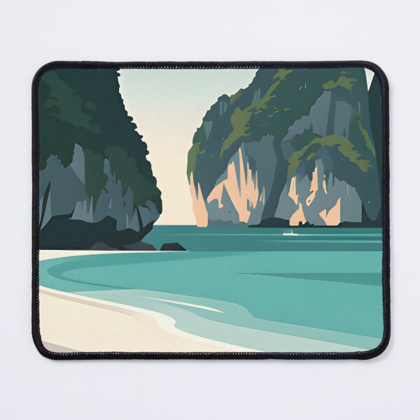 Item preview, Maya Bay Thailand Travel Poster Tropical Beach Wall Art designed and sold by Spirit of Siam.