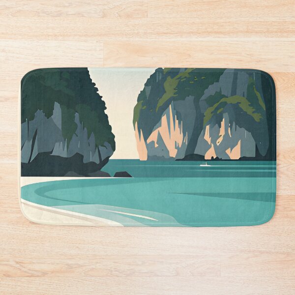 Item preview, Maya Bay Thailand Travel Poster Tropical Beach Wall Art designed and sold by Spirit of Siam.