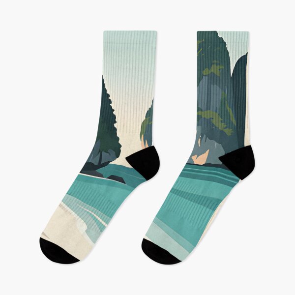 Item preview, Maya Bay Thailand Travel Poster Tropical Beach Wall Art designed and sold by Spirit of Siam.