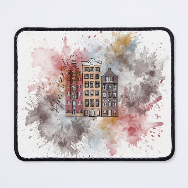 Item preview, Amsterdam Canal Houses Watercolor designed and sold by The Touristy Tourists.