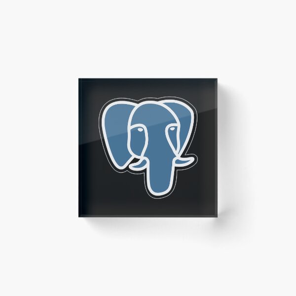 Item preview, Database Elephant Head Blue Emblem designed and sold by Amapolastore.