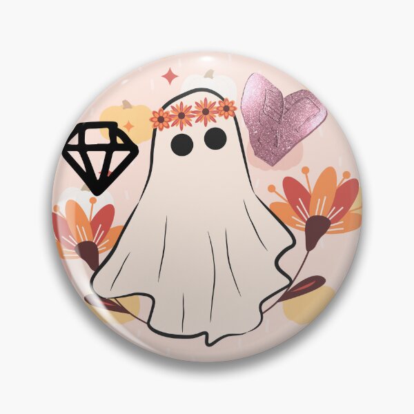 Item preview, Summerween Hippy ghost with Flowers designed and sold by WildWoodlandWitch.
