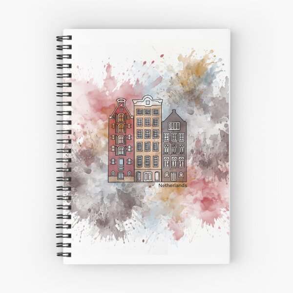 Item preview, Netherlands Canal Houses Watercolor designed and sold by The Touristy Tourists.