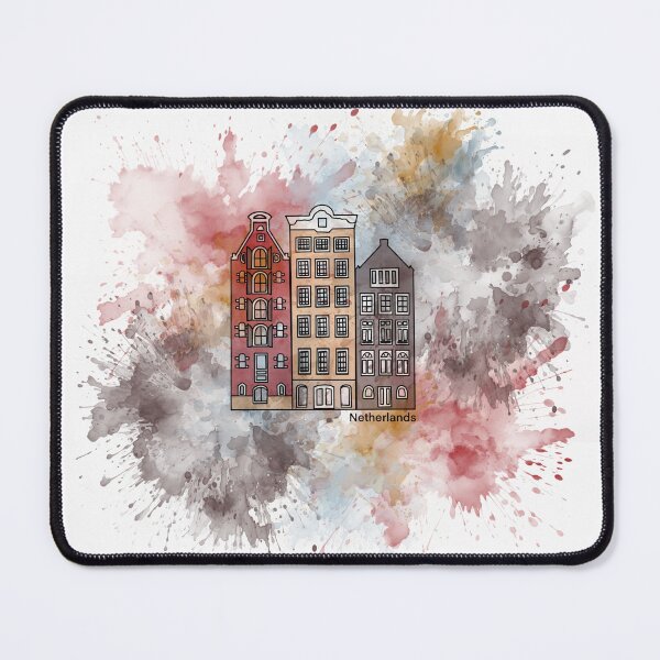Item preview, Netherlands Canal Houses Watercolor designed and sold by The Touristy Tourists.