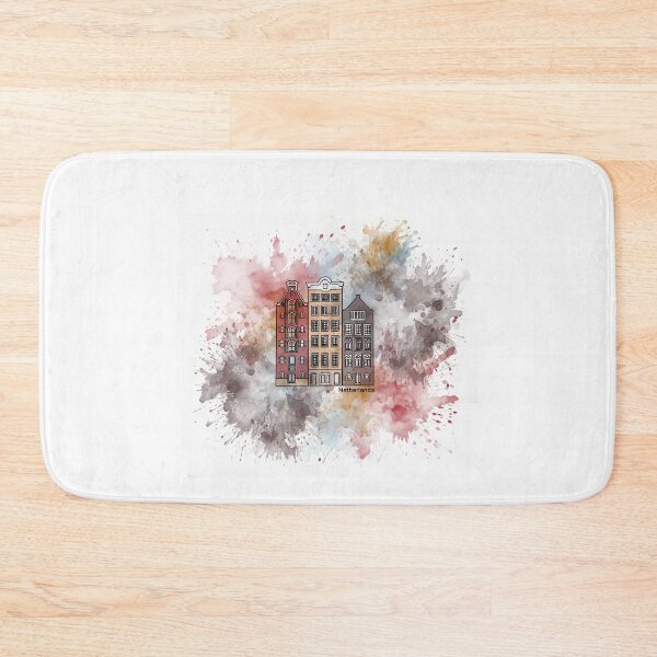 Item preview, Netherlands Canal Houses Watercolor designed and sold by The Touristy Tourists.