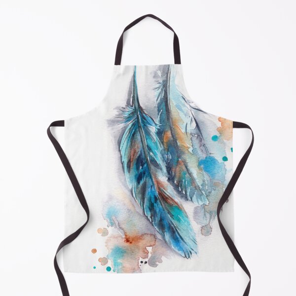 Artikelvorschau, Aquarell blaue Federn entworfen und verkauft von CanotStop.