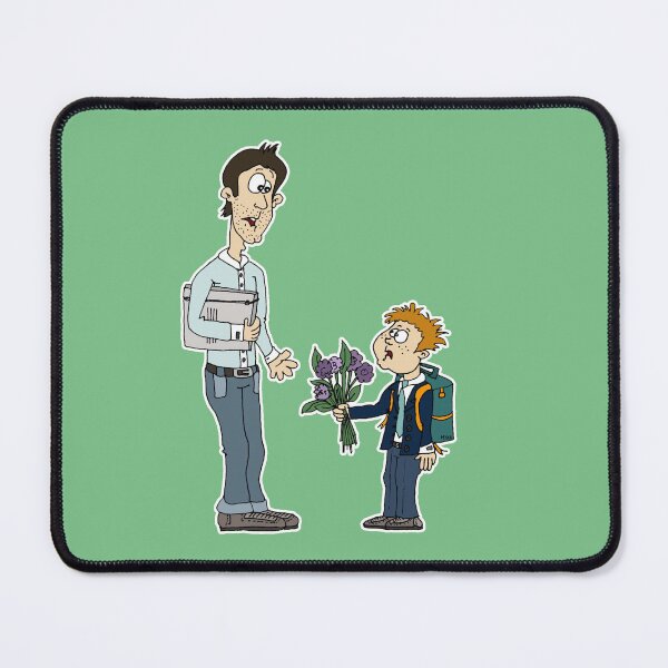 Item preview, Funny Back to School Cartoon | Awkward Teacher and Student Meme designed and sold by MyxaART.
