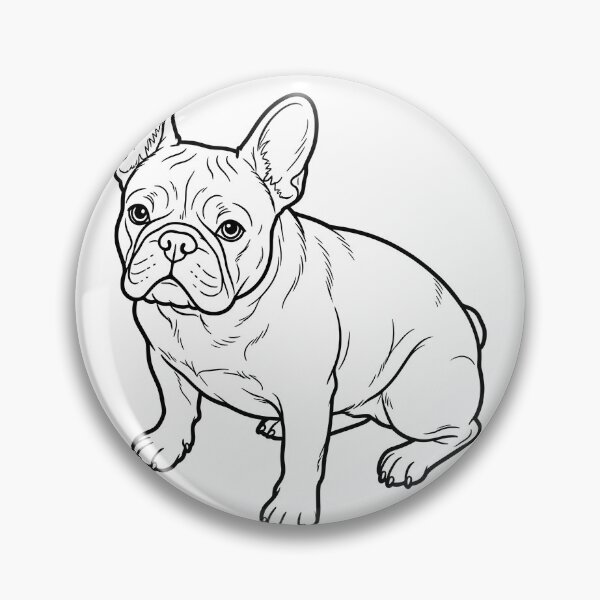 Item preview, French Bulldog Line Art Sketch designed and sold by RealWeldonCale.