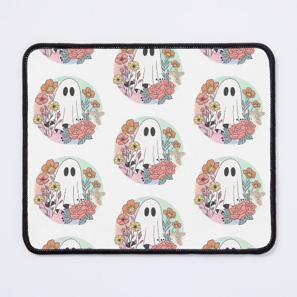 Item preview, Summerween ghost with Flowers and Pentagram  designed and sold by WildWoodlandWitch.
