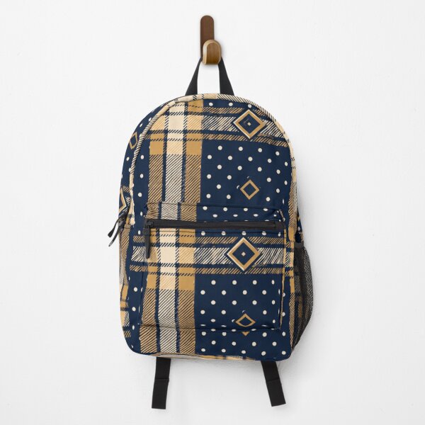 Item preview, Preppy Navy Plaid & Polka Dot: Classic Geometric Mix designed and sold by MoodLay.