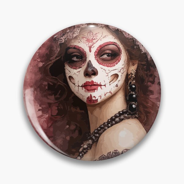 Item preview, Whispering Veil Duchess / La Catrina Collection designed and sold by ValentynaTyshenkoArt.
