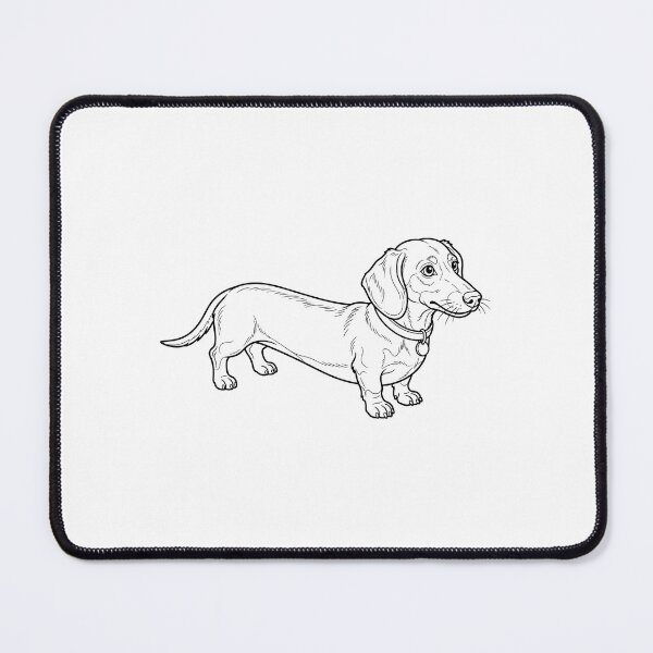 Item preview, Dachshund Line Art Silhouette designed and sold by RealWeldonCale.