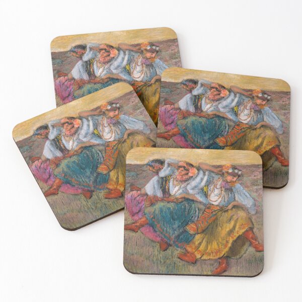 Item preview, Russian Dancers in Folk Costume designed and sold by artofuniverse.