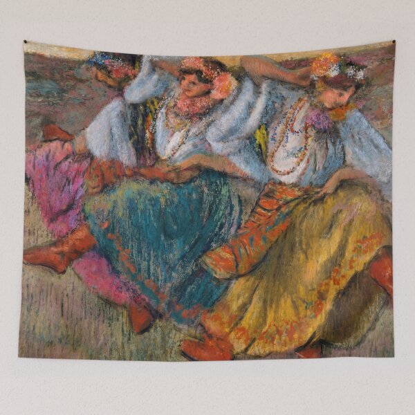 Item preview, Russian Dancers in Folk Costume designed and sold by artofuniverse.
