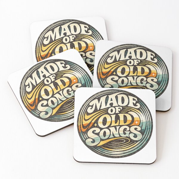 Item preview, Made Of Old Songs - Vintage Vinyl Typography Design designed and sold by JustResultsCo.