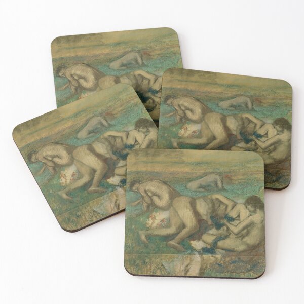 Item preview, Bathers Resting in Soft Pastel Tones designed and sold by artofuniverse.