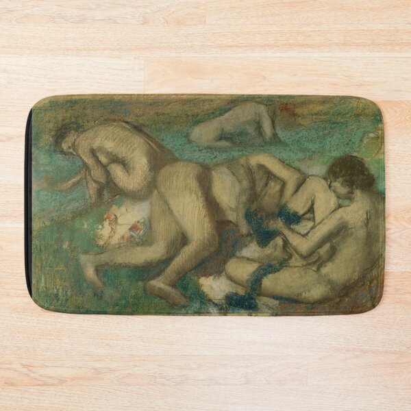 Item preview, Bathers Resting in Soft Pastel Tones designed and sold by artofuniverse.