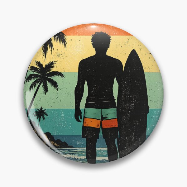 Item preview, Vintage Surfer at Tropical Sunset designed and sold by KM Design.