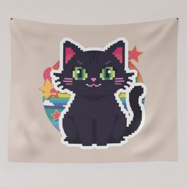 Item preview, Pixel Paws Retro Gaming Sticker designed and sold by Stylestickers55.