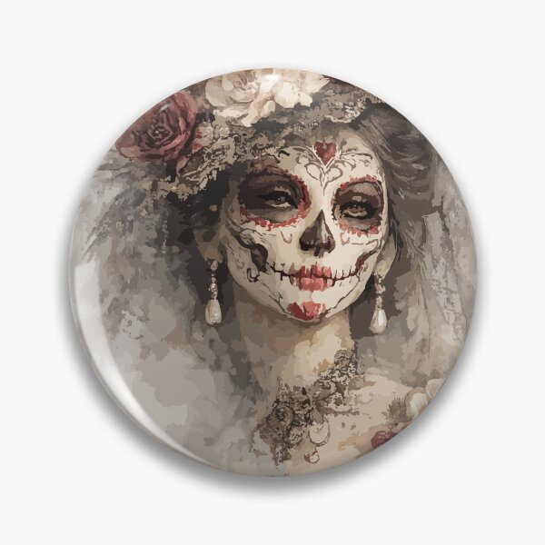 Item preview, Whisper Veil Countess / La Catrina Collection designed and sold by ValentynaTyshenkoArt.