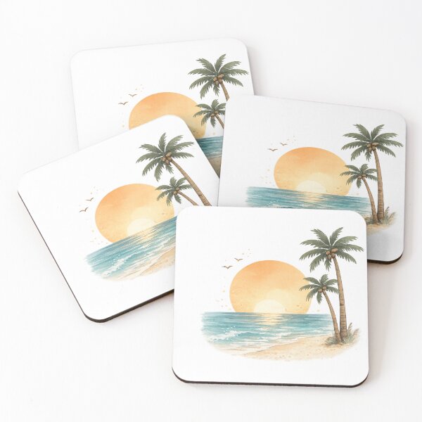 Item preview, Tropical Sunset on a Dream Beach designed and sold by KM Design.